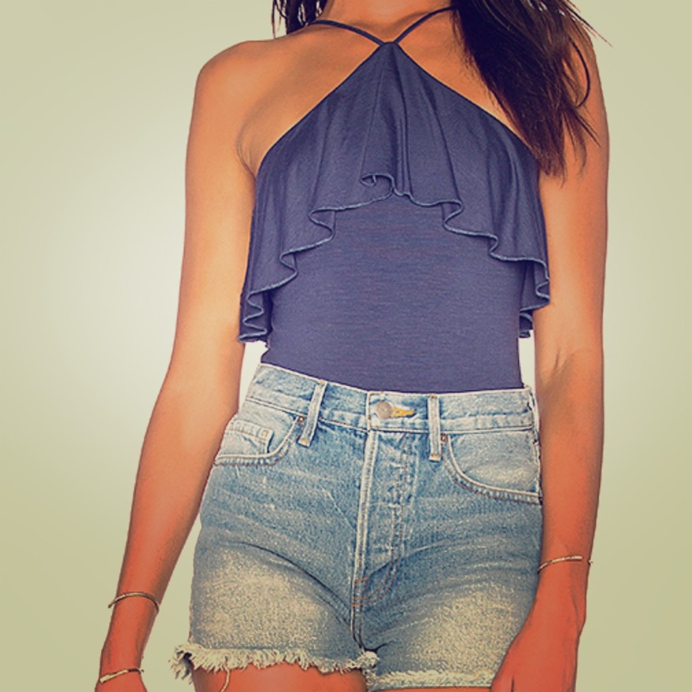 Revolve De Lacy Bodysuit in Navy